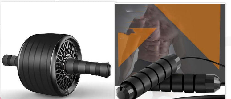 Home fitness abs wheel for effective core workouts with durable design and ergonomic handles.